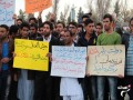 تجمع دانشجویان معترض مقابل کنسولگری پاکستان در زاهدان