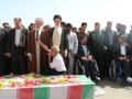 تشییع پیکر 2 شهید گمنام 8 سال دفاع مقدس در زاهدان
