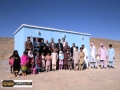 مدرسه بتنی پیش ساخته یک کلاسه روستای ملک آباد شورک از توابع شهرستان زاهدان