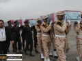مراسم استقبال از 3شهید گمنام در فرودگاه زاهدان