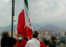عکس/ اهتزاز پرچم ایران در پایتخت ونزوئلا