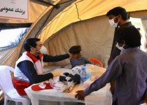 برگزاری مانور تیم درمان اضطراری جمعیت هلال احمر در روستای حاجی آباد زاهدان