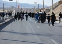 پیاده روی جاماندگان اربعین حسینی در زاهدان