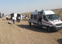 21 مصدوم بر اثر واژگونی اتوبوس در محور ایرانشهر