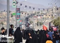 پیاده روی نمادین جاماندگان اربعین حسینی در زاهدان برگزار شد