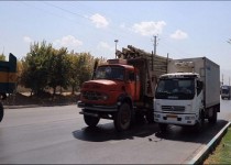 کوچه های کلان شهر زاهدان در قلمرو کامیون ها