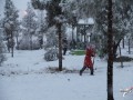 بارش برف در شهرستان زاهدان/