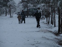 بارش برف در زاهدان