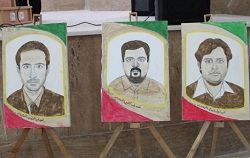 عکس۶شهید هسته ای با تربت پاک کربلا/تصاویر