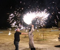 تصاویر چهارشنبه سوری در شهرستان زاهدان