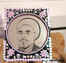 هدیه هنرمند زاهدانی به رئیس جمهور