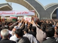 تشییع پیکر 2 شهید گمنام 8 سال دفاع مقدس در زاهدان