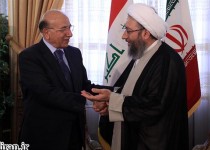 آیت‌الله آملی لاریجانی در دیدار با رئیس قوه قضاییه عراق دیدار کرد