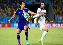 جام جهانی 2014 + گزارش تصویری و فیلم تساوی ژاپن مقابل یونان 10 نفره! / انگلیس مقابل اروگوئه هم مغلوب شد!