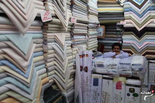 فروش پارچه های ملیونی در زاهدان/تصاویر