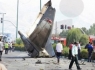 اولین تصاویر از سقوط هواپیما در تهران