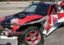 یک کشته و یک زخمی در مسابقات رالی بین المللی شیراز + عکس