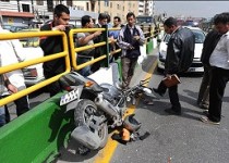 تصادف مرگبار اتوبوس شرکت واحد با موتورسیکلت