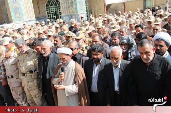 پیکر شهید باقری در زاهدان تشییع شد+تصاویر