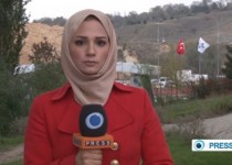 خودروی خبرنگار زن پرس ‌تی‌ وی پس از تصادف +تصاویر