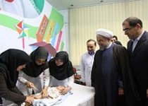 رییس‌جمهوری در مراسم آغاز ایمن‌سازی با واکسن پنجگانه