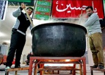 حلیم پزان بمناسبت شهادت حضرت رقیه(س) در زابل+تصاویر