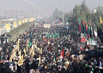 تصاویری از رهبر انقلاب در مسیر پیاده روی اربعین + تصاویر