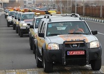 مانور وسایط نقلیه امدادی در زاهدان انجام شد