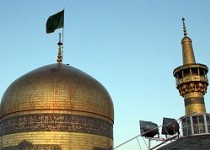 آیین تعویض پرچم گنبد منور امام رضا علیه السلام + تصاویر