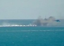 شلیک موشک‌های نقطه‌زن از بالگردهای نیروی دریایی سپاه + فیلم