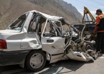 مرگ راننده پراید به دلیل انحراف به چپ