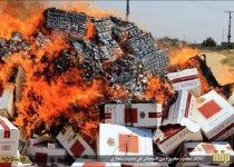 جمع آوری قلیان و سیگار توسط داعش + عکس