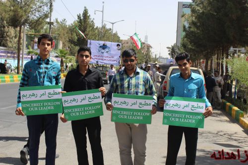 راهپیمایی باشکوه روز قدس در زاهدان