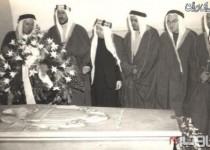 شاه سعودی برسر مزار شیطان