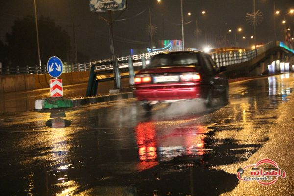 گزارش تصویری/ بارش اولین بارش زمستانی در زاهدان