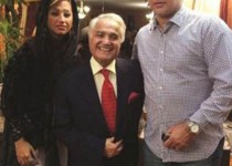 عکس یادگاری دایی و همسرش با روحانی