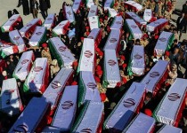 تصاویر/ورود پیکر ۹۳ شهید گمنام از مرز شلمچه به خاک کشور