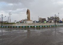 بغض فروخورده آسمان کویر ترکید/ بارش زمستانه مردم دلگان را خوشحال کرد