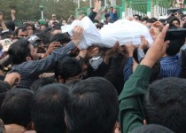 تشییع و تدفین شهدای مدافع اسلام در گلزار شهدای زاهدان