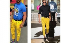 تیپ رنگارنگ سوشا مکانی/عکس