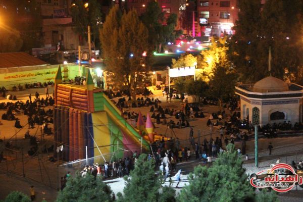 بیرق ایوان طلا میزبان عزاداران زاهدانی شد