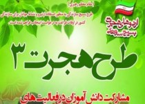 افتتاح طرح هجرت3بسیج دانش آموزی در زاهدان