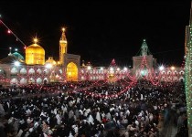 حال و هوای حرم رضوی در شب میلاد امام رضا علیه السلام