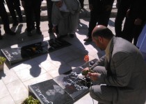 برگزاری آئین غبار روبی و عطر افشانی گلزار شهدا در زاهدان