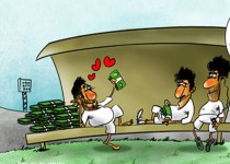 کارتون/ تعویض اجباری در تیم مدیران نجومی