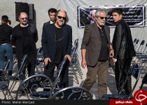 تصاویر/ چهره‌هایی که در مراسم تشییع پیکر مرحوم رشیدی حضور داشتند