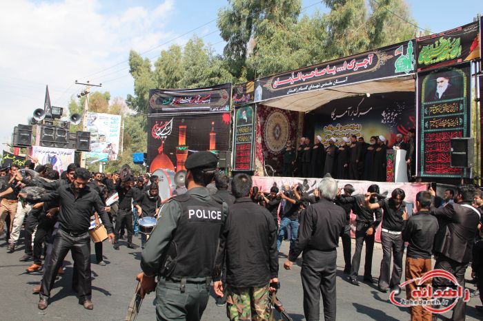 تجمع سوگواران زاهدانی در تاسوعای حسینی