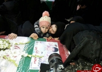 وداع دختر آتش نشان شهید فاجعه پلاسکو با پدر +عکس