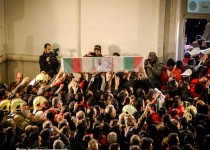 مراسم تشییع پیکرشهدای آتش نشان