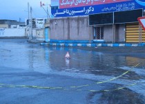 بارش باران منجر به آب گرفتگی معابر در زاهدان شد